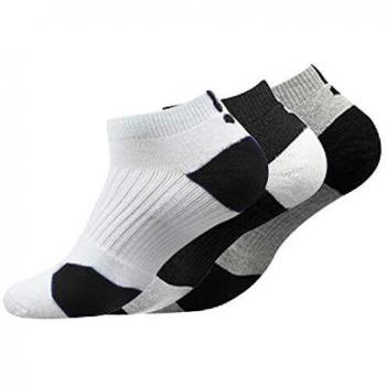 Puimentiua 3 Pares de Calcetines de Deporte para Hombre No-Show Socks calcetines cortos tobilleros EU 39-45