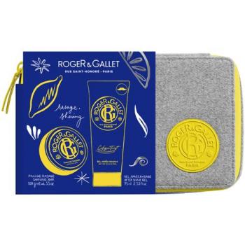 Roger & Gallet Men's Shaving Bar Set with Aftershave Gel - 100g + 75ml
