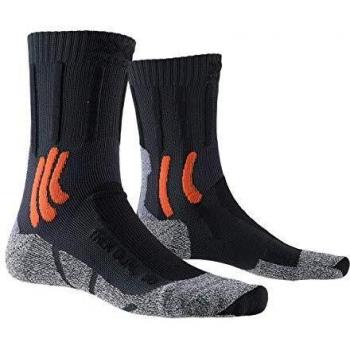 X-Bionic Trek Dual Calcetín Térmico, Hombre, Gris, 45-47