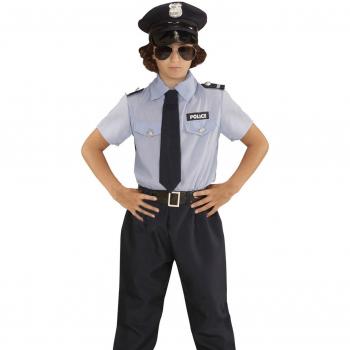 Disfraz de Policía Infantil con Sombrero - 104 Cm