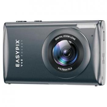 Cámara Digital Compacta Easypix V48 Pocket Antracita 8 MP, Pantalla de 2.8, Resolución hasta 64 MP, Zoom Digital 18x, Video 4K y Full HD
