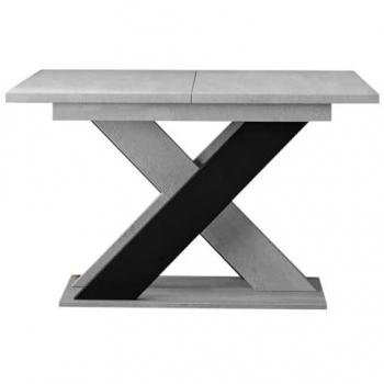 Mesa Extensible Goodyear 117, Aglomerado Laminado, Gris y Negro, 120 x 90 x 75 cm