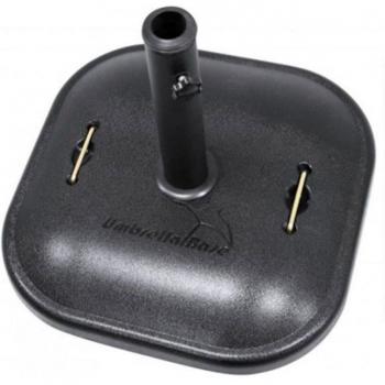 Pie de sombrilla con base de 25kg y color negro