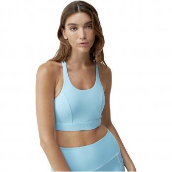 Top Born Living Yoga Cira Azul Mujer