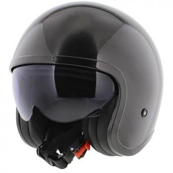 Casco Jet LS2 OF599 Spitfire II Jeans Titanio Brillante Talla M