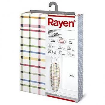Rayen | Funda Tabla de Planchar Universal | Funda de Planchar Ajuste EasyClip | 3 capas: Espuma, Muletón, tejido 100% Algodón | Gama Medium XXL | Medida: 150 x 55 cm | Estampado