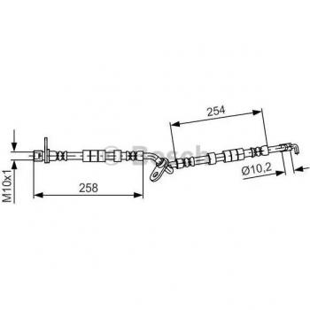Manguera de freno Bosch BH1479 - 1987481595