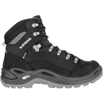 Lowa Renegade GTX Mid Women's Nubuck Ankle Hiking Boots - Black Ice Blue