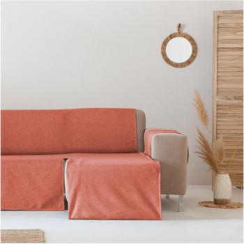 GAMUSI - Funda de Sofá Chaise Longue Derecho Impermeable Teja
