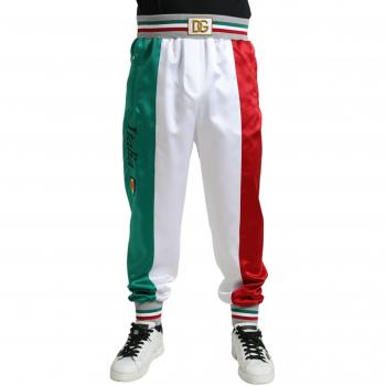 Dolce & Gabbana Multicolor Italian Patch Slim Jogger Pants - IT52 | XL