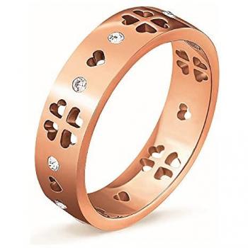 Anillo de Mujer Folli Follie de Acero Inoxidable Rosa Talla 12