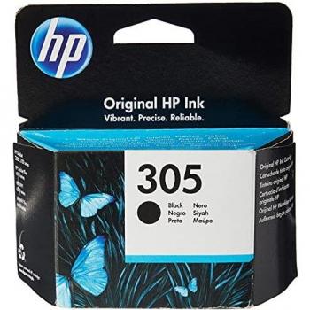 HP - Cartucho de tinta 305 3YM61AE, compatible con HP DeskJet 2300, 2700, HP Serie DeskJet Plus 4100, HP Envy serie 6000, HP DeskJet Envy Pro serie 6400, Color negro, Tamaño Normal