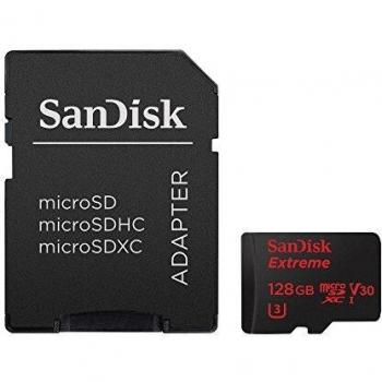 Sandisk SDSQXVF-128G Micro SDXC Extreme Class 10 UHS-I U3 V30 - microSDXC