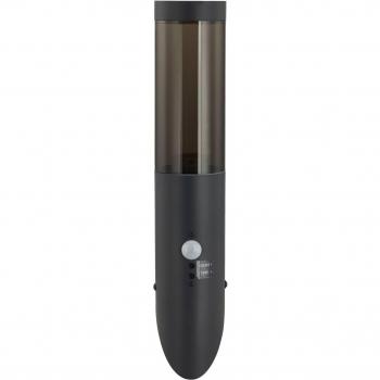Aplique de exterior Statius de Lindby, negro, hierro, 40 cm, lámpara moderna para pared exterior/fachada, casa, terraza y balcón