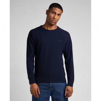 Lee Jersey de hombre en color azul marino con cuello redondo