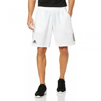 adidas Club 3STR Short Pantalones Cortos de Deporte, Hombre, White/Black, XS