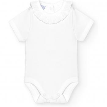 Pack de 2 bodys de bebé Babidu manga corta con cuello batista
