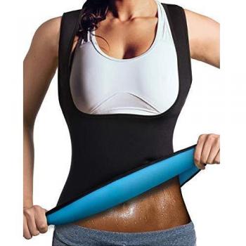 LaLaAreal Faja Reductora Adelgazante Abdominal Mujer Camiseta Sauna Chaleco Neopreno Comprecion para Fitness Postparto