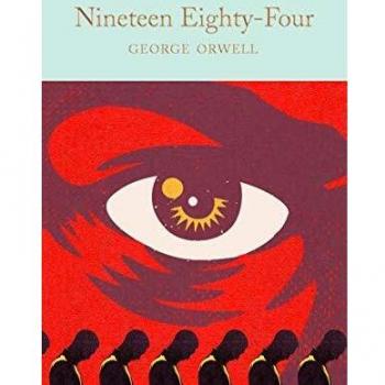 Libro Nineteen Eighty-Four de George Orwell, novela distópica, publicada en 1949, aborda temas de vigilancia, totalitarismo y control social