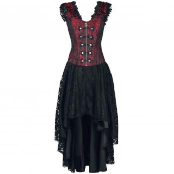 Burleska Gypsy Vestido Largo Negro/Rojo M