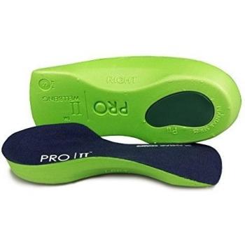 Plantillas ortopédicas Pro11 Wellbeing, con talón, contra fascitis plantar/metatarsalgia, 3/4 de longitud, muy finas
