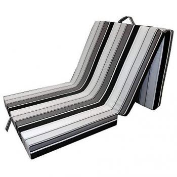 Colchón Plegable VitaliSpa Negro/Blanco 190 x 70 cm, 10 cm de grosor