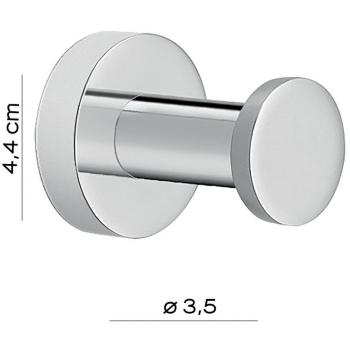 Gedy D0271300000 Percha, Cromo, 3,5x4,5