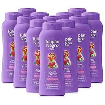 Tulipán Negro Body Lotion Candy Fantasy Morado, 400 ml, 12 Unidad