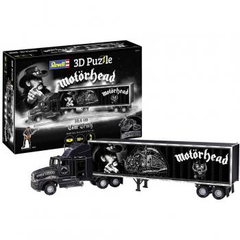 Puzzle 3D Motörhead Tour Truck - Rompecabezas de 128 Piezas con Licencia Oficial