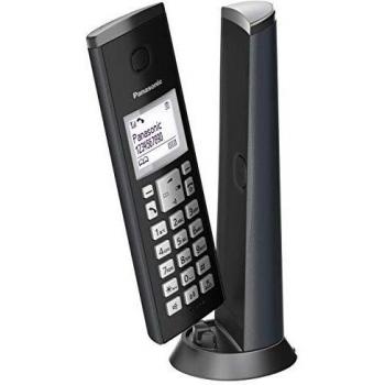 Panasonic KX-TGK210, Teléfono Inalámbrico DECT con Identificador de Llamadas y Agenda de 50 Números, Diseño Premium, Negro