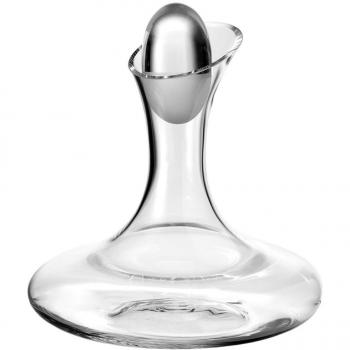 Decantador Leonardo Cheers 1.3 L con tapón de vidrio transparente, altura 22.5 cm