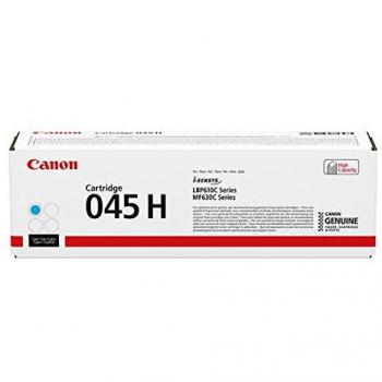 Canon 045H Cian Cartucho de Tóner Original para Impresoras Láser i-SENSYS, 2200 Páginas - 1245C002
