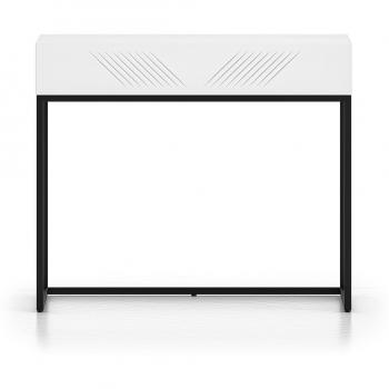 Consola Tocador Aura Blanca con 1 Cajón de Melamina