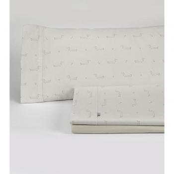 Juego de sábanas Cuca Beige - Cama 135/140 3 piezas