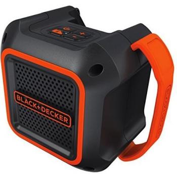 Altavoz portátil Bluetooth 18V Black+Decker BDCSP18N, estéreo, inalámbrico, negro y rojo