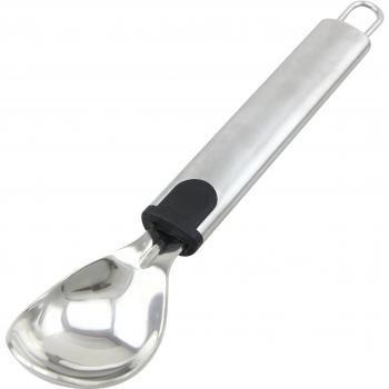 Fackelmann Cuchara Cogedor Helados Carolina, Aluminio, Negro e Inoxidable, 215x40x15mm