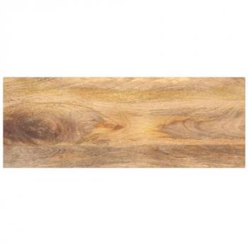 Tablero de mesa rectangular madera maciza mango 90x30x2,5 cm Marrón