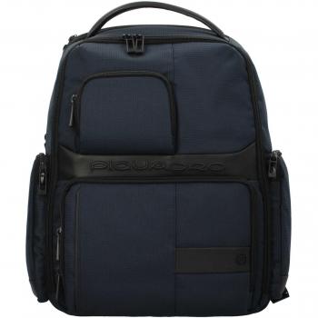 Piquadro Blue Bucket Backpack Backpack, Male, Blue, Size: ONE SIZE