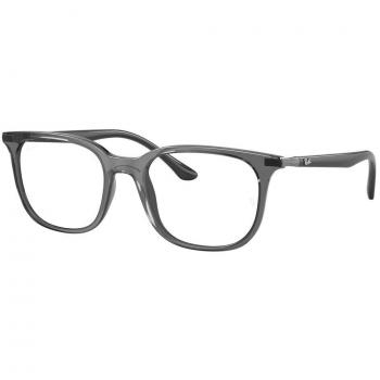 Ray-Ban RX7211F Asian Fit 8205 Armazones para Hombre Cristal, Lentes Recetadas Transparentes, Gafas Recetadas Ajuste Asiático