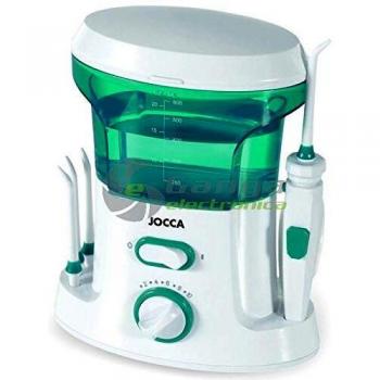 IRRIGADOR BUCAL JOCCA JP008-9-18W - DEPOSITO CON TAPA Y 600ML CAPACIDAD - DOBLE ALMACENAMIENTO DE BOQUILLAS - MASAJEA Y ESTIMU