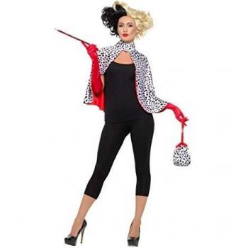 Smiffys Deluxe Evil Madame Kit, color negro/blanco, Talla única