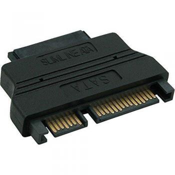 Adaptador SATA 22 pines a Slimline SATA 13 pines (7+15 a 7+6) - Negro