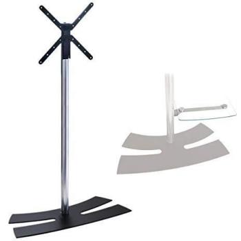 Mensola blanca de vidrio para soporte TV Erard serie Will 440x250mm
