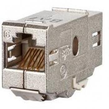 METZ CONNECT 1309A0-I Wire Connector Silver, 2x RJ45 Bus/Bus Connector