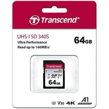 Transcend 64GB SDXC UHS-I Memory Card (Model: TS64GSDC340S)