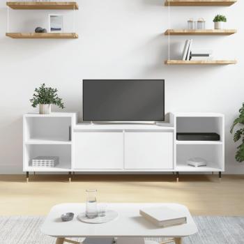 Mueble para TV madera contrachapada 160x35x55 cm blanco vidaXL
