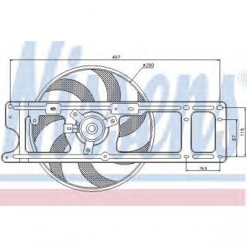 Ventilador de Radiador Nissens 85254