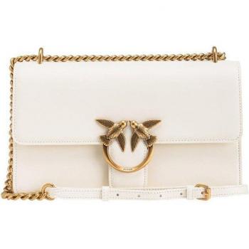 Bandolera Pinko Love One Classic en blanco