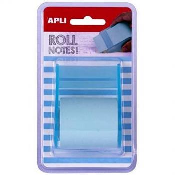 APLI 18193-Rollo dispensador de nota adhesiva 50 mm x 8 m color azul pastel