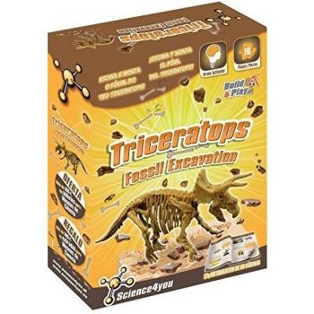 Science4you - Excavaciones Fósiles - Triceratops - Juguete Científico y Educativo